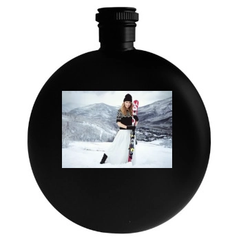 Mikaela Shiffrin Round Flask