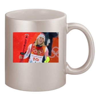 Mikaela Shiffrin 11oz Metallic Silver Mug