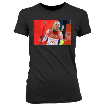 Mikaela Shiffrin Women's Junior Cut Crewneck T-Shirt