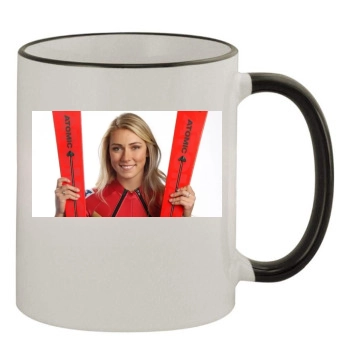 Mikaela Shiffrin 11oz Colored Rim & Handle Mug