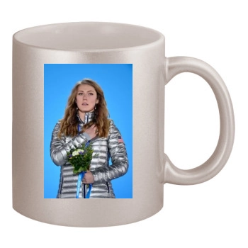 Mikaela Shiffrin 11oz Metallic Silver Mug