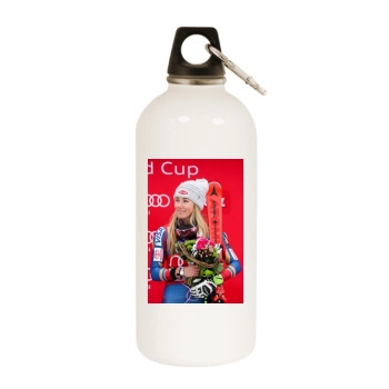 Mikaela Shiffrin White Water Bottle With Carabiner