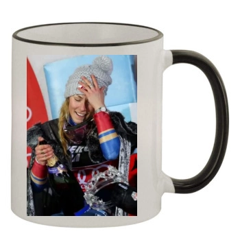 Mikaela Shiffrin 11oz Colored Rim & Handle Mug