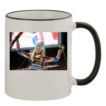 Mikaela Shiffrin 11oz Colored Rim & Handle Mug