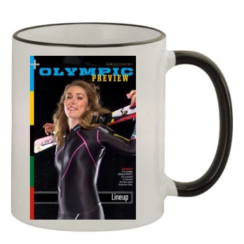 Mikaela Shiffrin 11oz Colored Rim & Handle Mug