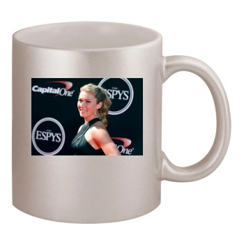 Mikaela Shiffrin 11oz Metallic Silver Mug