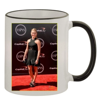 Mikaela Shiffrin 11oz Colored Rim & Handle Mug