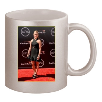 Mikaela Shiffrin 11oz Metallic Silver Mug