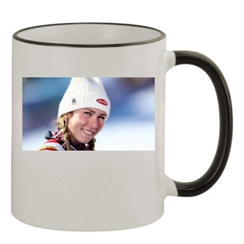 Mikaela Shiffrin 11oz Colored Rim & Handle Mug