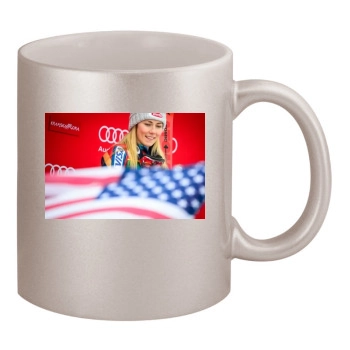 Mikaela Shiffrin 11oz Metallic Silver Mug