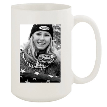 Mikaela Shiffrin 15oz White Mug