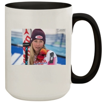 Mikaela Shiffrin 15oz Colored Inner & Handle Mug