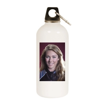 Mikaela Shiffrin White Water Bottle With Carabiner