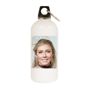 Mikaela Shiffrin White Water Bottle With Carabiner