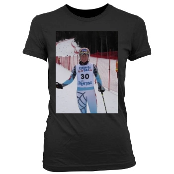 Mikaela Shiffrin Women's Junior Cut Crewneck T-Shirt