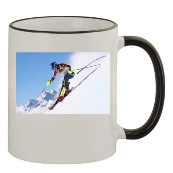 Mikaela Shiffrin 11oz Colored Rim & Handle Mug