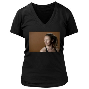 Mikaela Shiffrin Women's Deep V-Neck TShirt