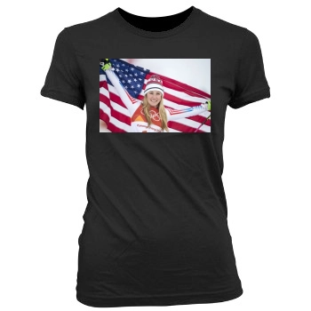 Mikaela Shiffrin Women's Junior Cut Crewneck T-Shirt