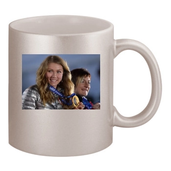 Mikaela Shiffrin 11oz Metallic Silver Mug