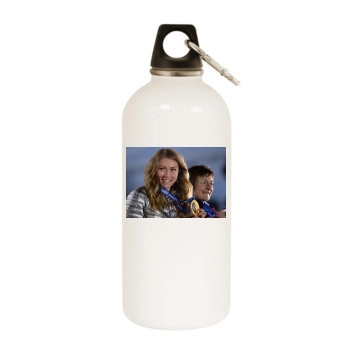 Mikaela Shiffrin White Water Bottle With Carabiner