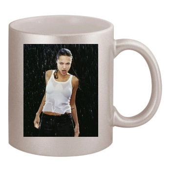 Angelina Jolie 11oz Metallic Silver Mug