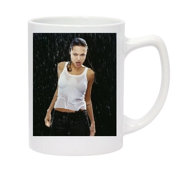 Angelina Jolie 14oz White Statesman Mug