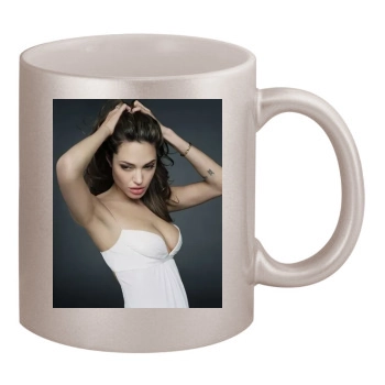 Angelina Jolie 11oz Metallic Silver Mug