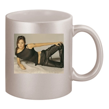 Angelina Jolie 11oz Metallic Silver Mug