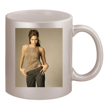 Angelina Jolie 11oz Metallic Silver Mug