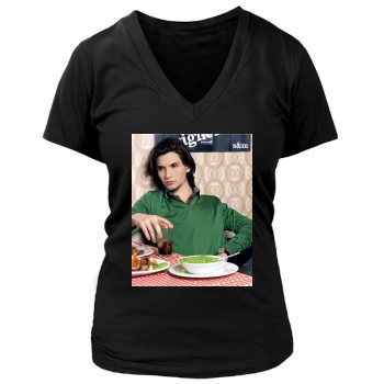 Ben Barnes Women's Deep V-Neck TShirt