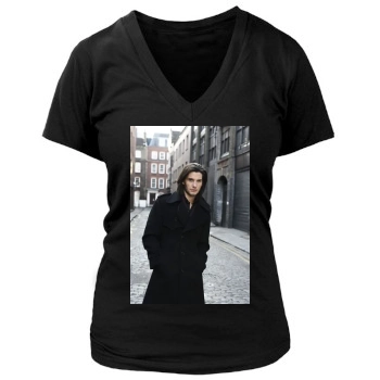 Ben Barnes Women's Deep V-Neck TShirt