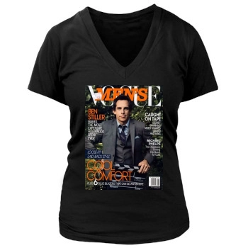 Ben Stiller Women's Deep V-Neck TShirt