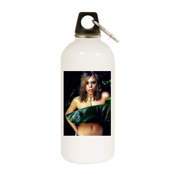 Billie Piper White Water Bottle With Carabiner