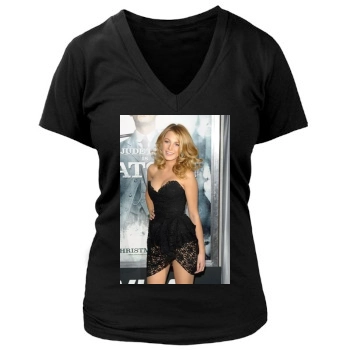 Blake Lively Women's Deep V-Neck TShirt