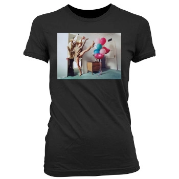 Brittany Murphy Women's Junior Cut Crewneck T-Shirt