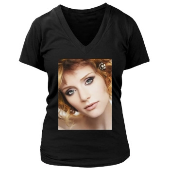 Bryce Dallas Howard Women's Deep V-Neck TShirt