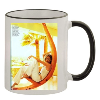 Cameron Diaz 11oz Colored Rim & Handle Mug