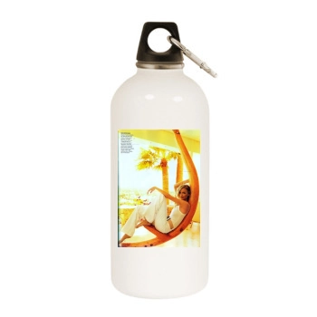Cameron Diaz White Water Bottle With Carabiner