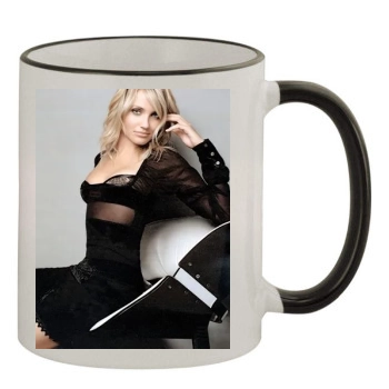 Cameron Diaz 11oz Colored Rim & Handle Mug