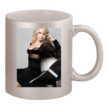 Cameron Diaz 11oz Metallic Silver Mug