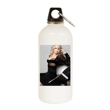 Cameron Diaz White Water Bottle With Carabiner