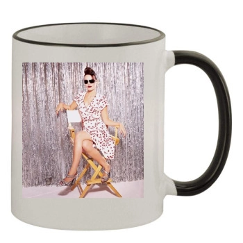 Camilla Belle 11oz Colored Rim & Handle Mug