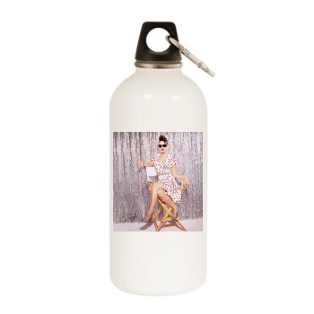 Camilla Belle White Water Bottle With Carabiner