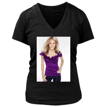 Carrie Underwood Women's Deep V-Neck TShirt