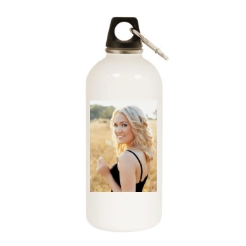 Carrie Underwood White Water Bottle With Carabiner