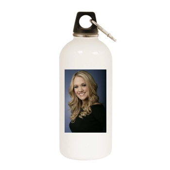 Carrie Underwood White Water Bottle With Carabiner