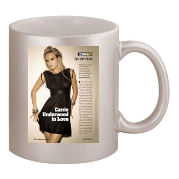 Carrie Underwood 11oz Metallic Silver Mug