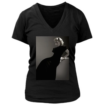 Cate Blanchett Women's Deep V-Neck TShirt