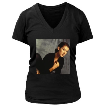 Celine Dion Women's Deep V-Neck TShirt