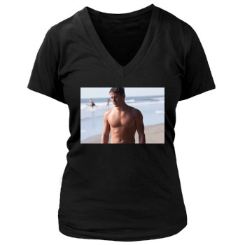 Channing Tatum Women's Deep V-Neck TShirt